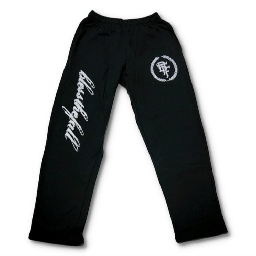 NWOT RARE BLESSTHEFALL Logo Retro Sweatpants Metalcore Band Merch Unisex
